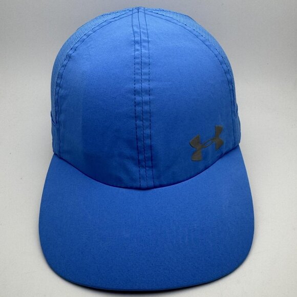 Under Armour Hat Cap Strap Back Womens One Size Blue Mesh Performance Running - Picture 1 of 5